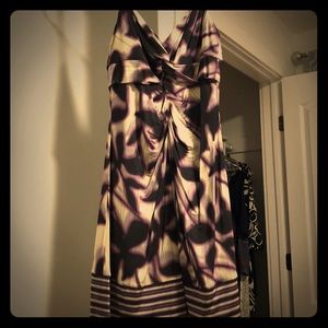 BCBG MaxAzria three-tone spaghetti strap dress